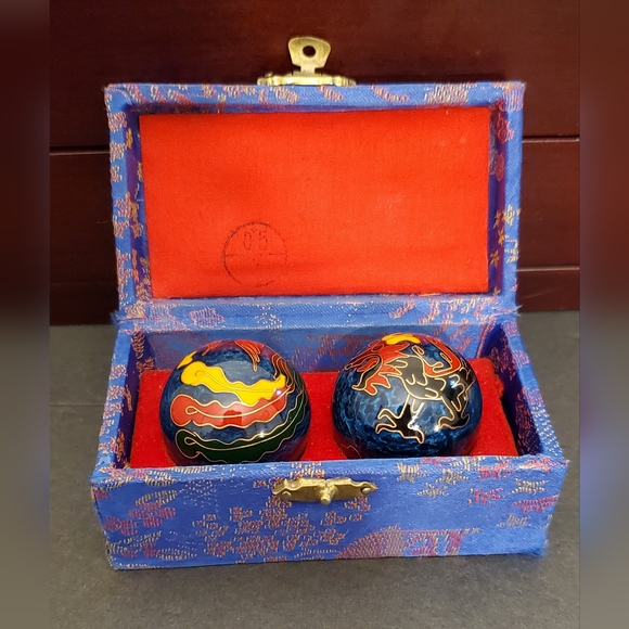health ball Other - Ancient City Health Ball Factory Baoding China Meditation Chiming Balls Dragon